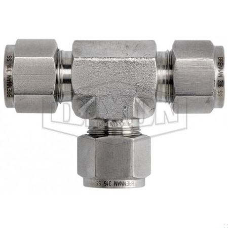 Dixon The Right Connection Instrumentation Union Tee, 5/8 in, Tube, 316 SS, Domestic 10-DTTT-10